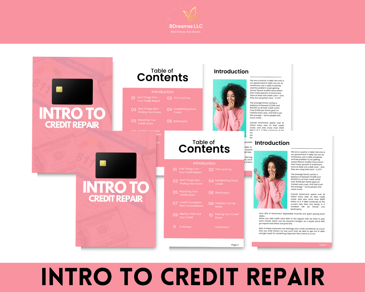 Intro to Credit Repair - Fully Editable in Canva W/MRR!